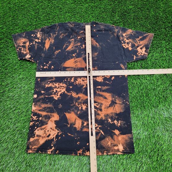 Wolf Portrait Bleached Shirt S/M 19x27 Black Edgy - Picture 3 of 12